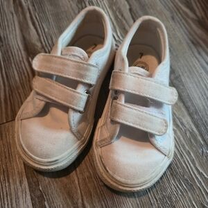 Kids White Velcro Sneakers